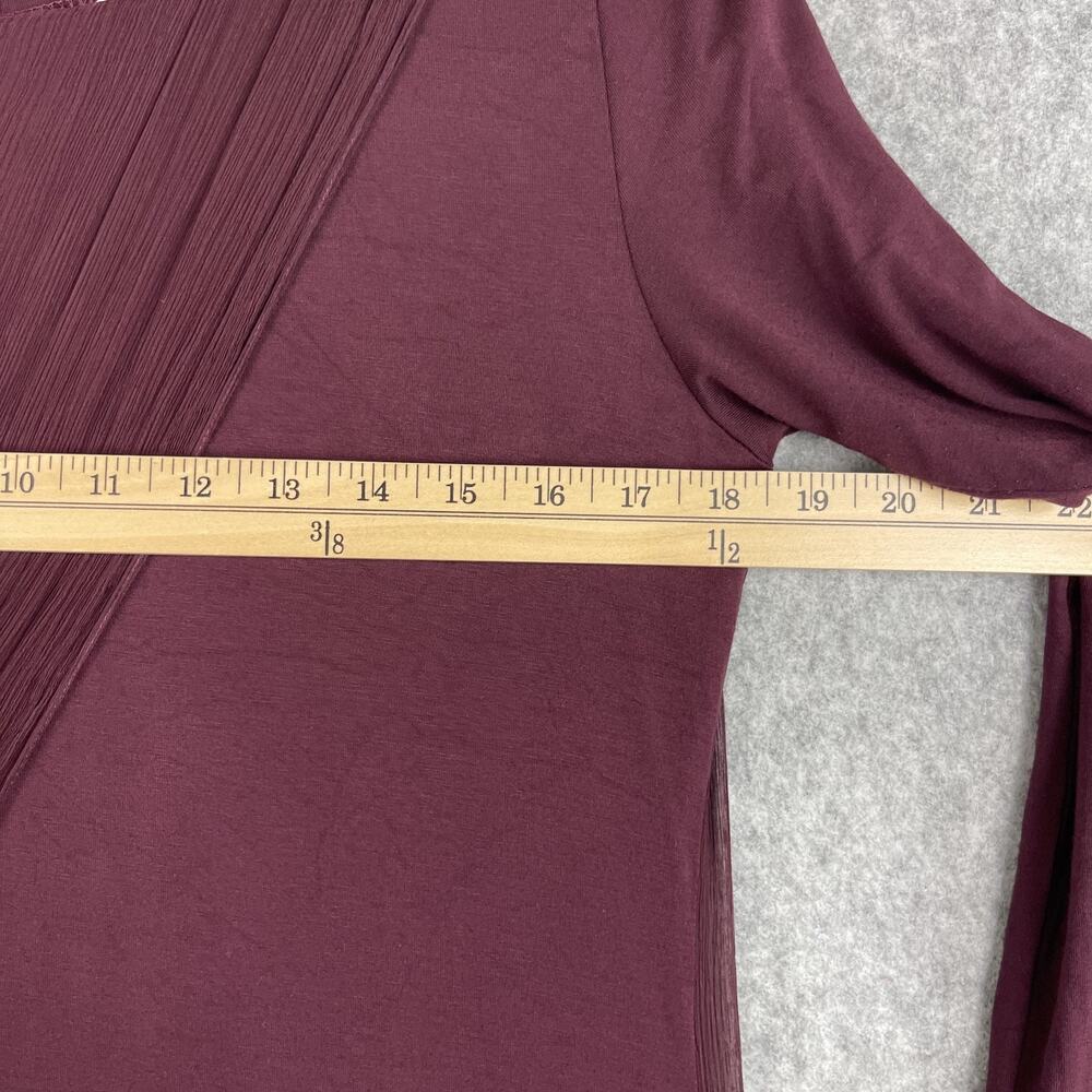 Soft Surroundings Isabetta Dress Womens Medium Purple Silk Stretch Maxi Flowy - Picture 6 of 14